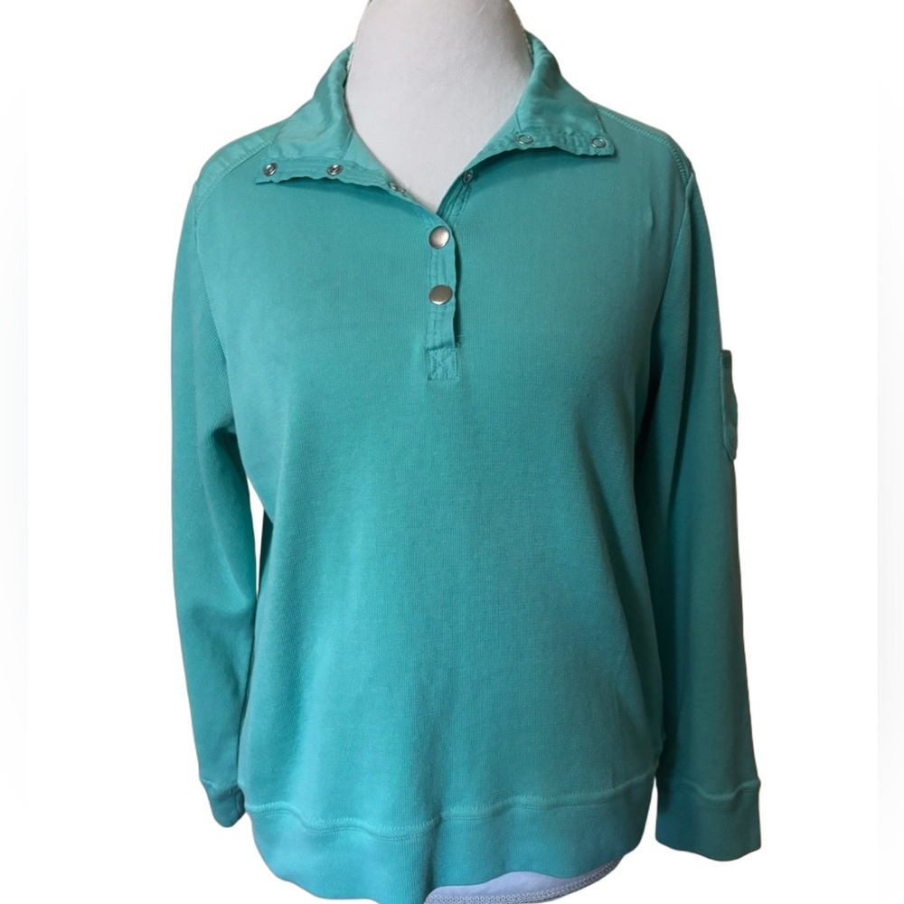 Caribbean Joe Teal Pullover Top size XL